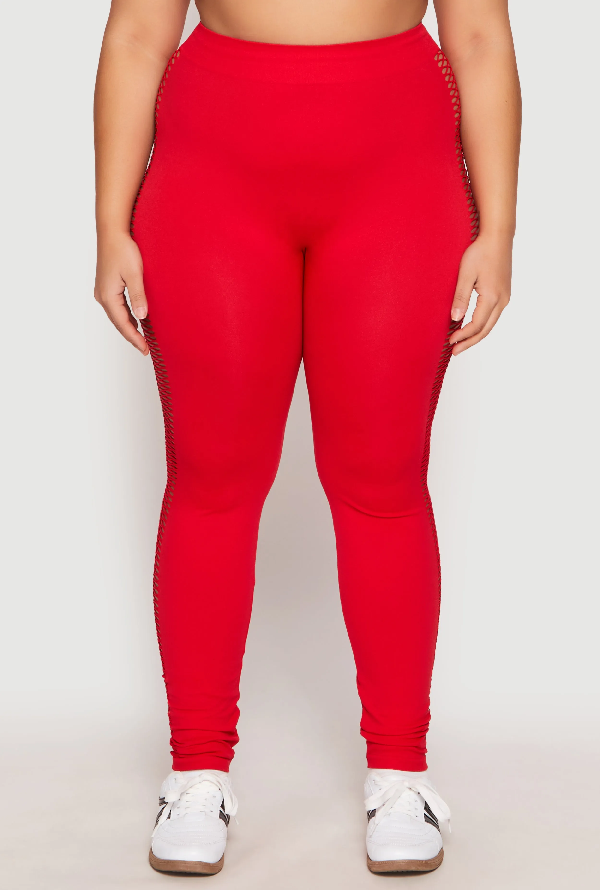 Plus Size Seamless Cut Out Side Leggings sold by Rainbow product image thumbnail 5