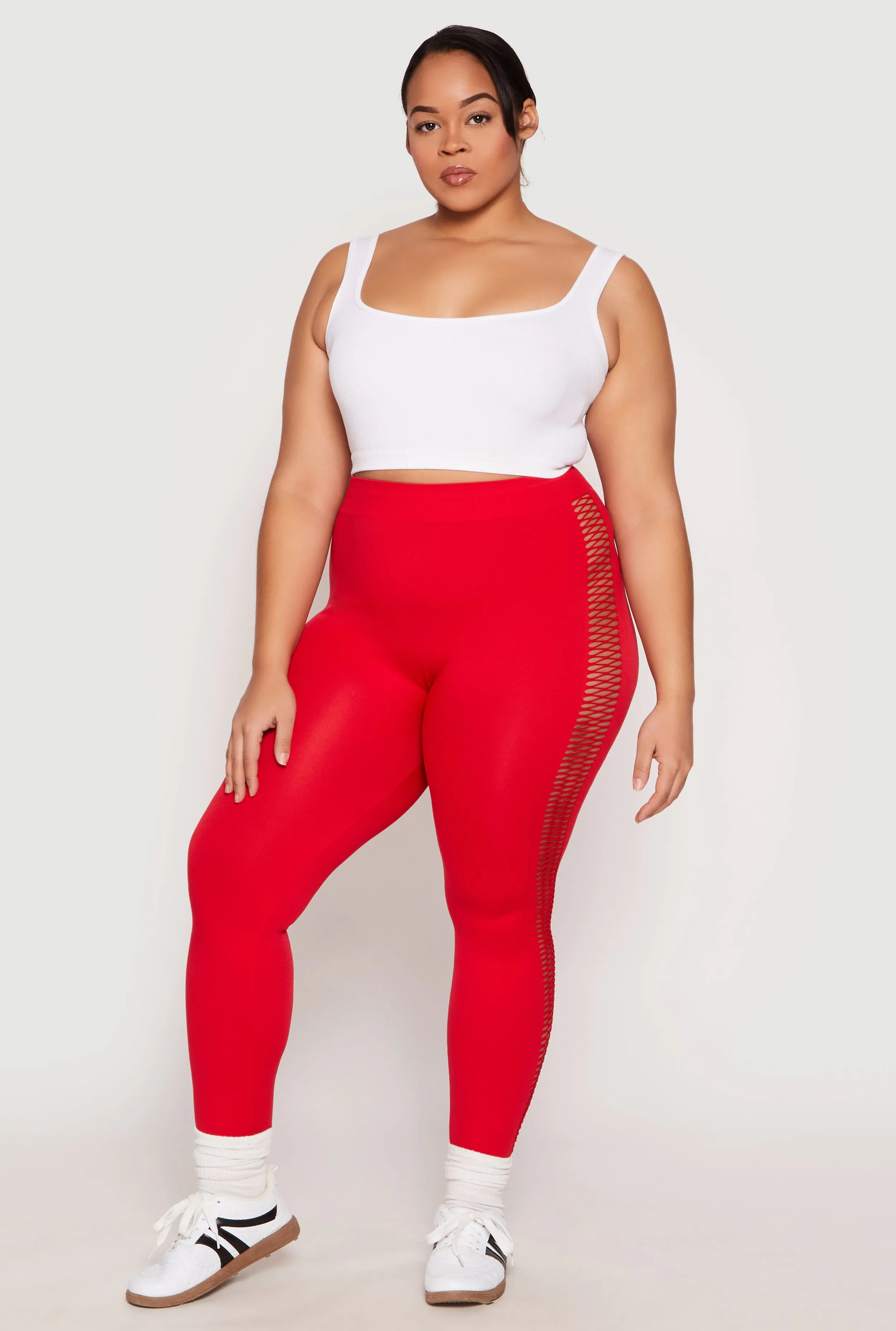Plus Size Seamless Cut Out Side Leggings sold by Rainbow product image thumbnail 2