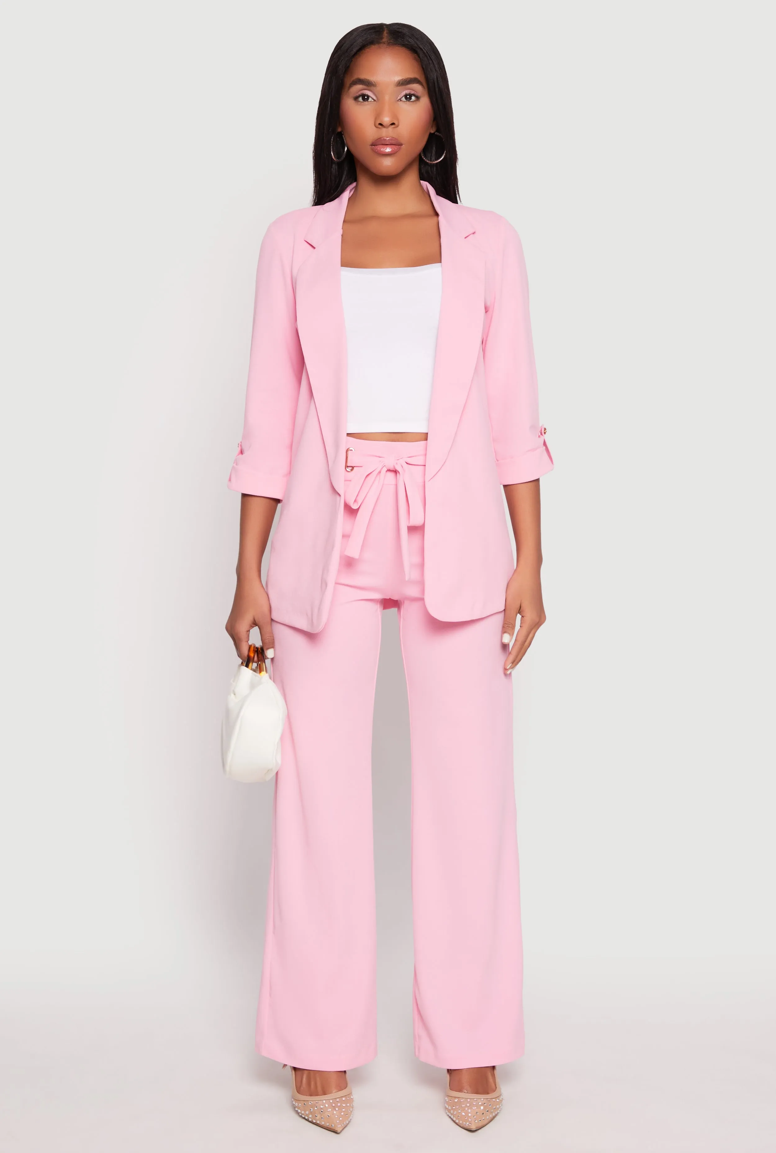 Crepe Knit Open Front Blazer sold by Rainbow product image thumbnail 2