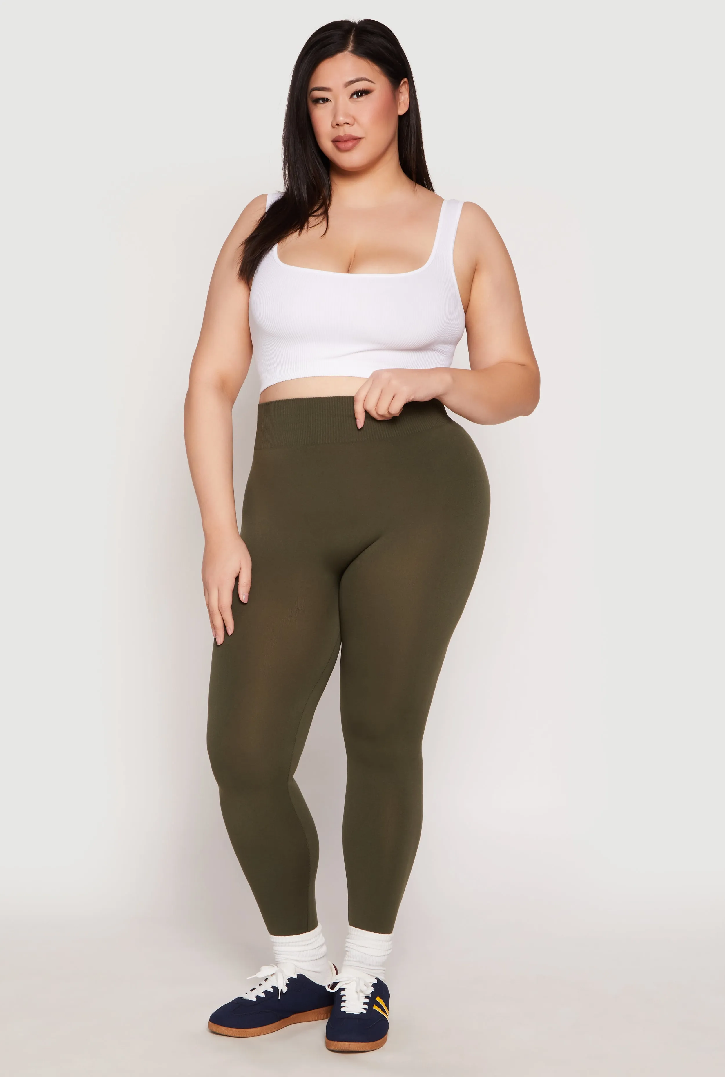 Plus Size Seamless High Waisted Leggings sold by Rainbow product image thumbnail 2
