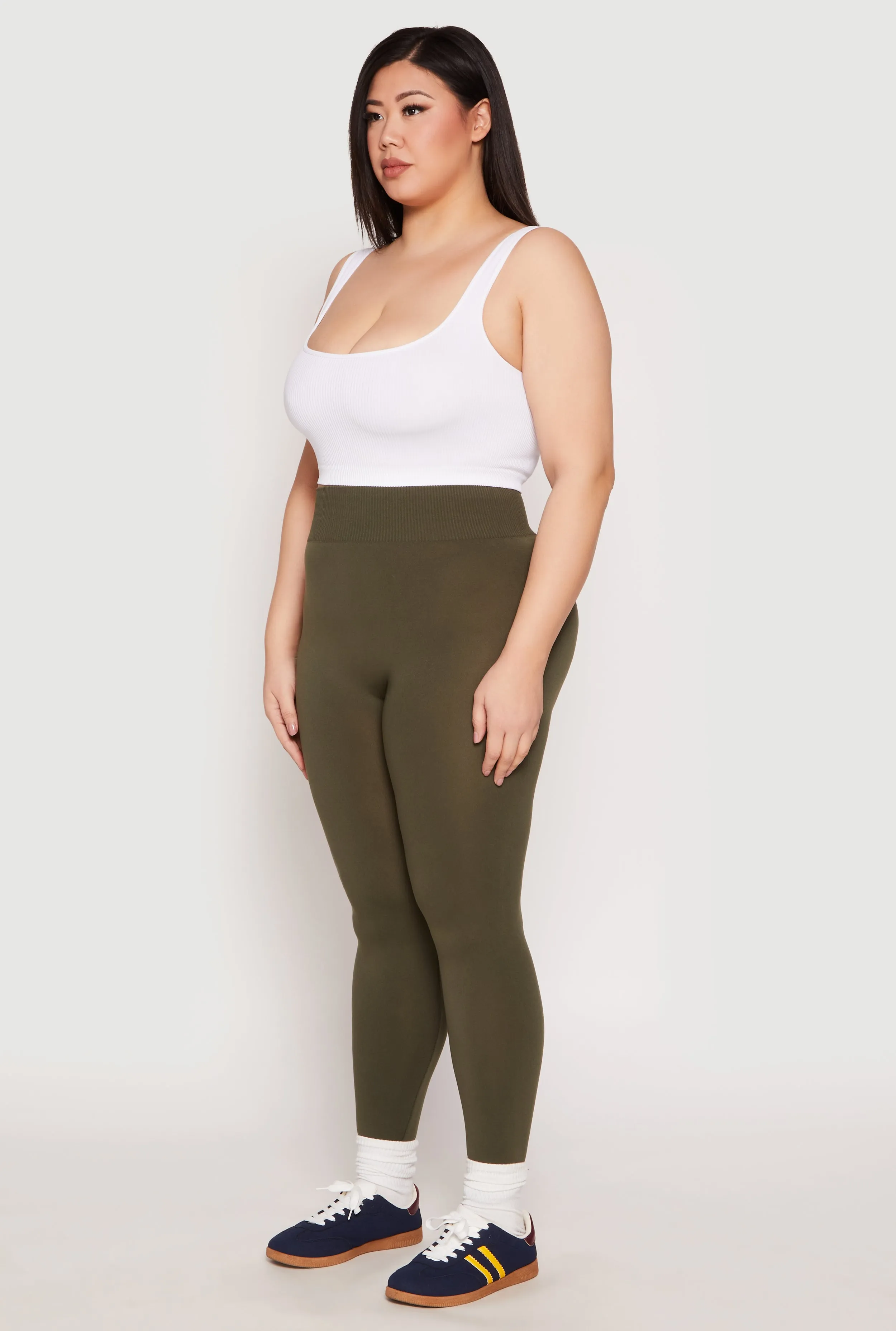 Plus Size Seamless High Waisted Leggings sold by Rainbow product image thumbnail 3