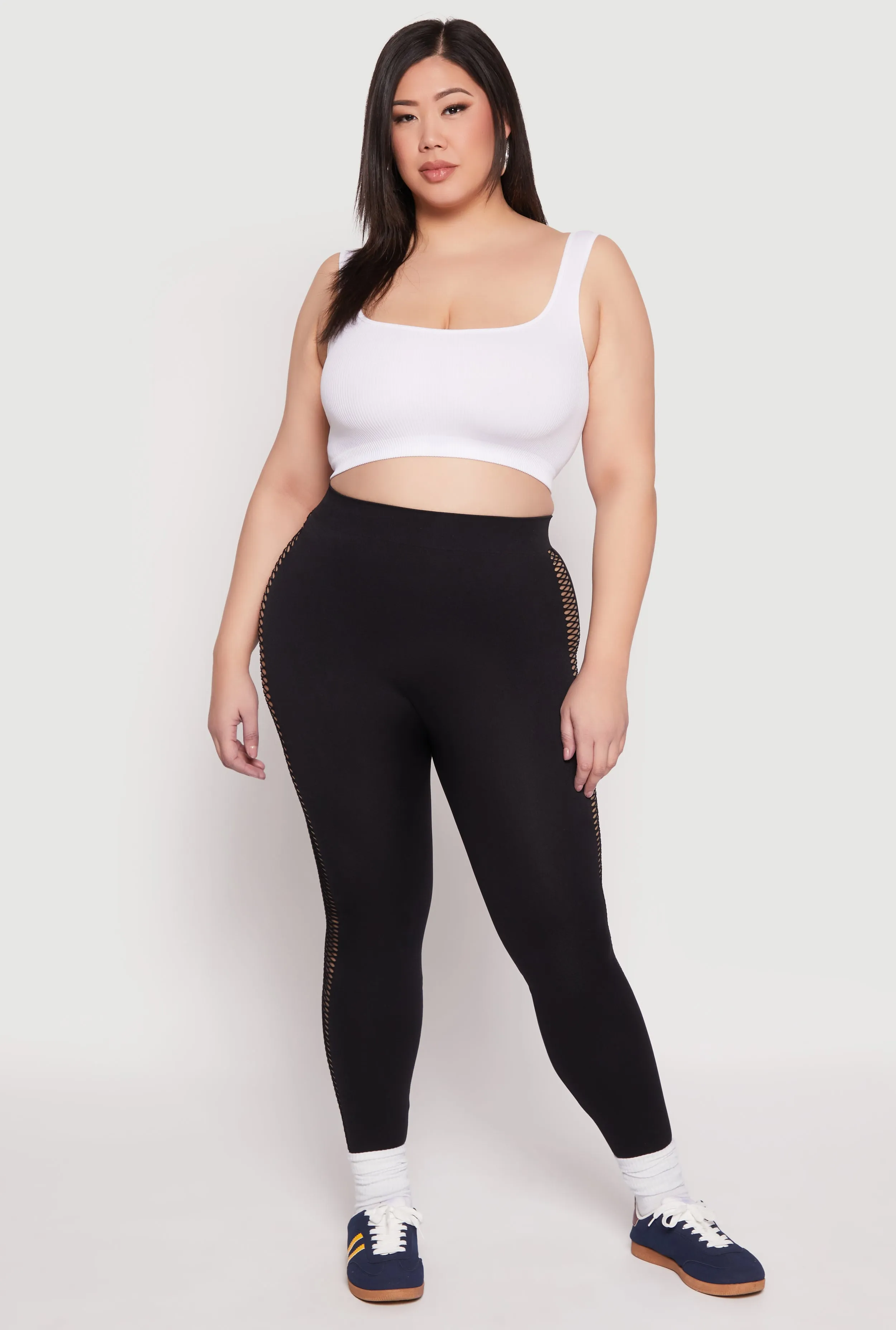 Plus Size Seamless Cut Out Side Leggings sold by Rainbow product image thumbnail 2