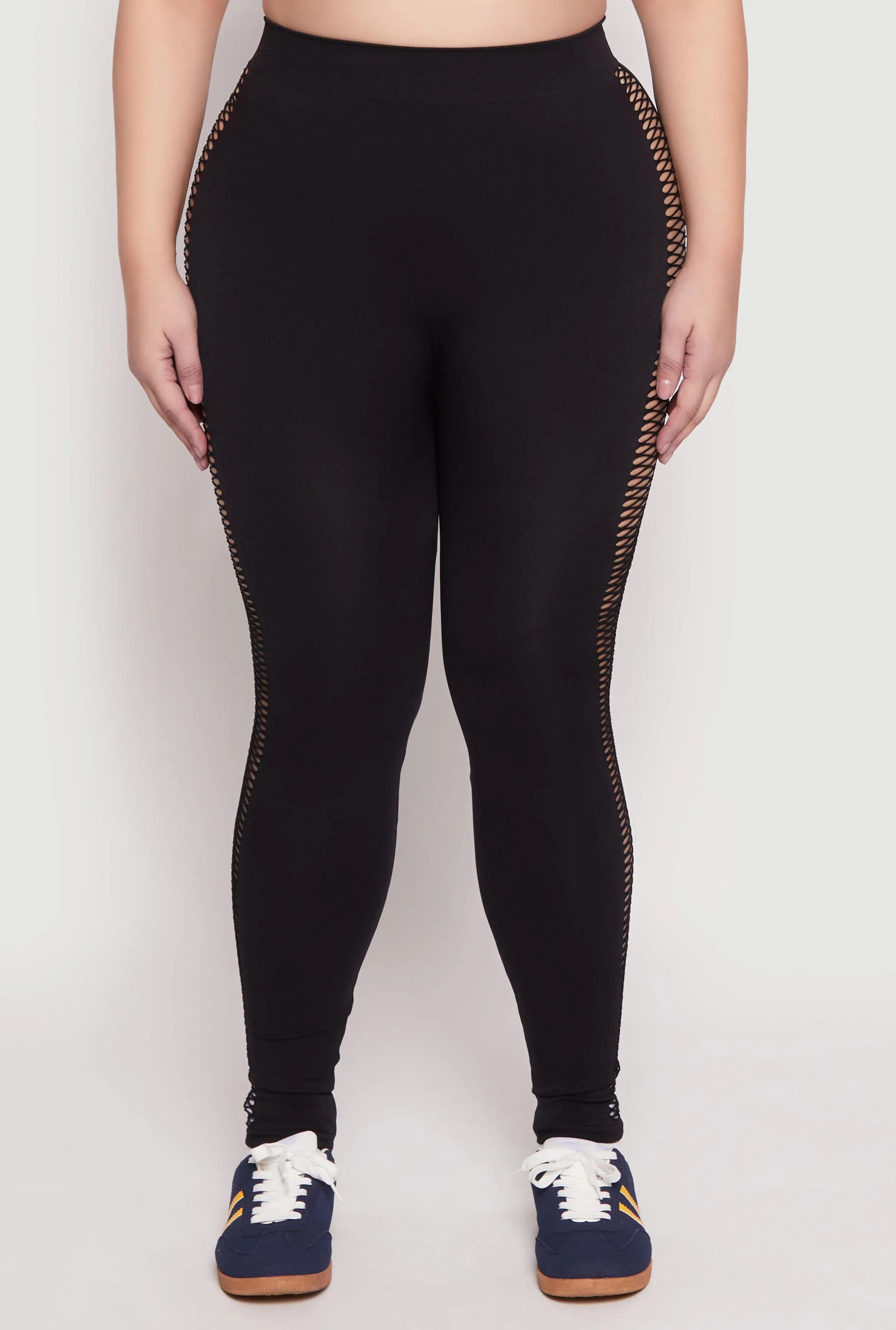 Plus Size Seamless Cut Out Side Leggings sold by Rainbow product image thumbnail 5
