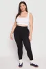 Plus Size Side Laser Cut Seamless Leggings sold by Rainbow