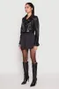Daisy Faux Leather Cropped Moto Jacket sold by Rainbow