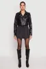 Daisy Faux Leather Cropped Moto Jacket sold by Rainbow