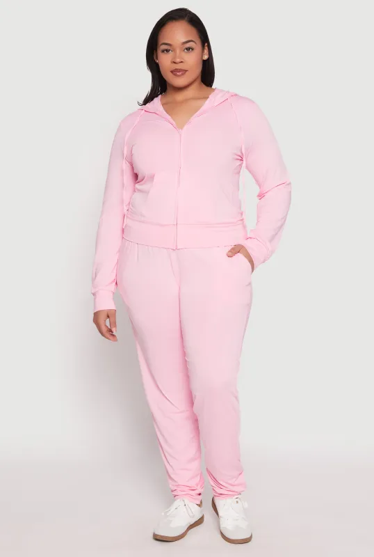 Plus Size Daisy Drawstring Waist Joggers sold by Rainbow