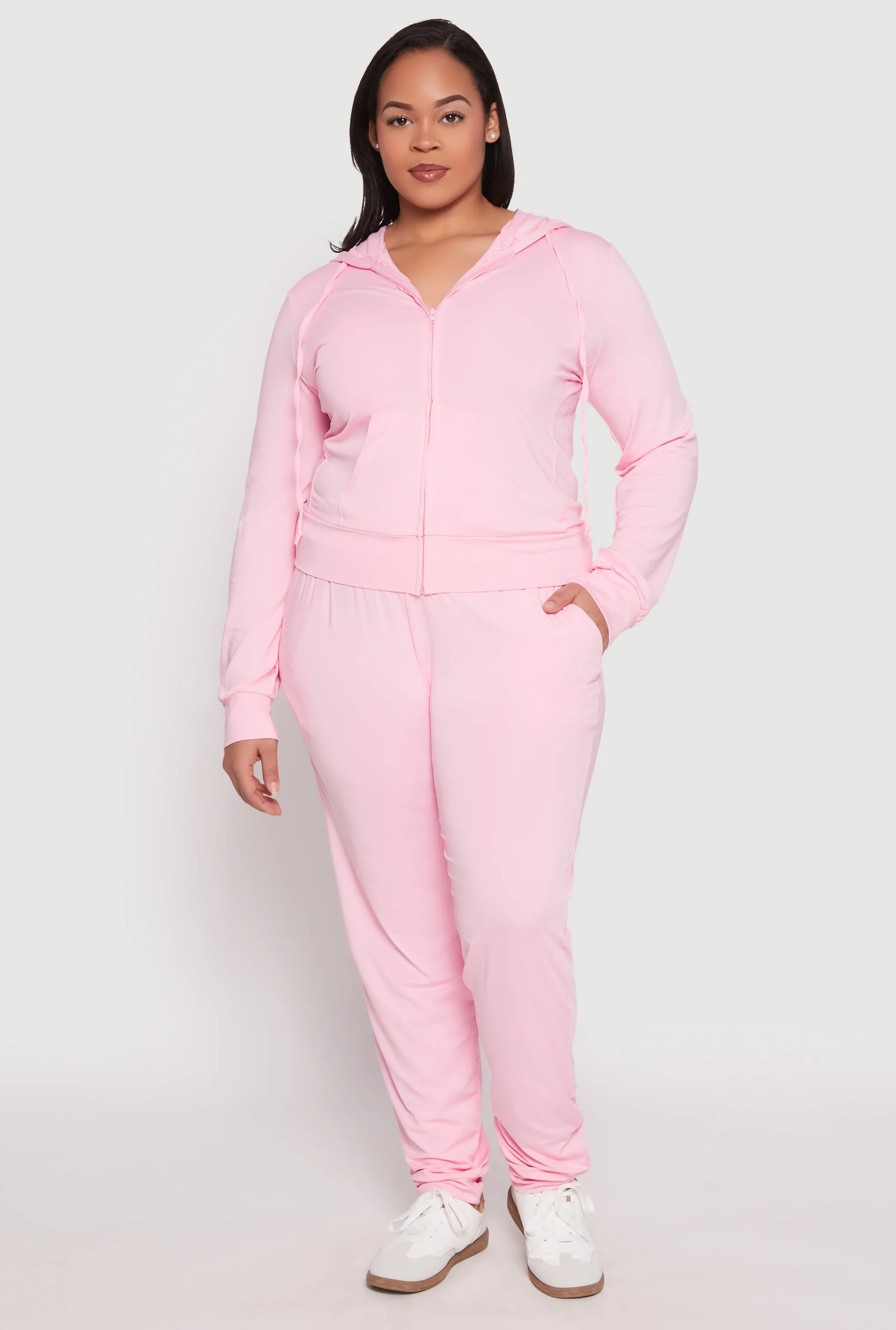 Plus Size Daisy Drawstring Waist Joggers sold by Rainbow