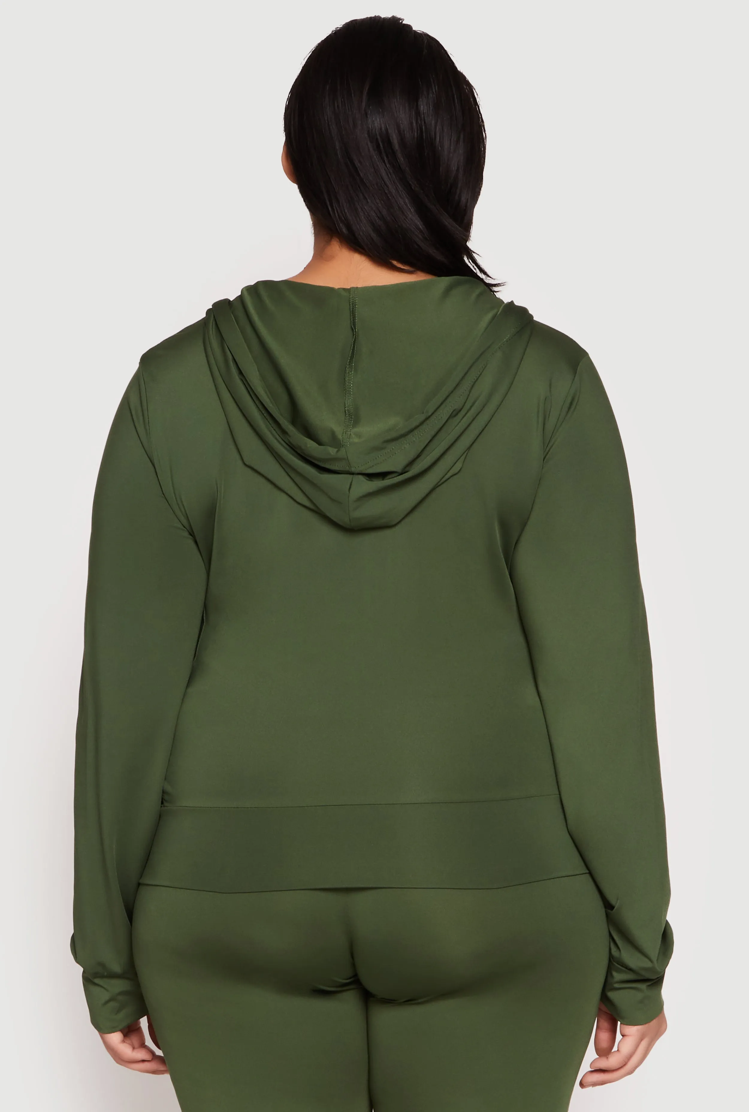 Plus Size Daisy Zip Front Hooded Sweatshirt sold by Rainbow product image thumbnail 5