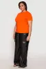 Plus Size Short Sleeve Crew Neck T Shirt sold by Rainbow