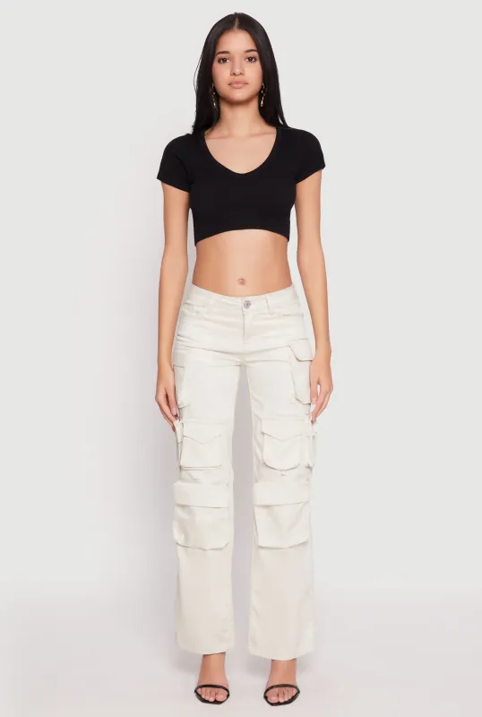 VIP Twill Straight Leg Cargo Pants sold by Rainbow