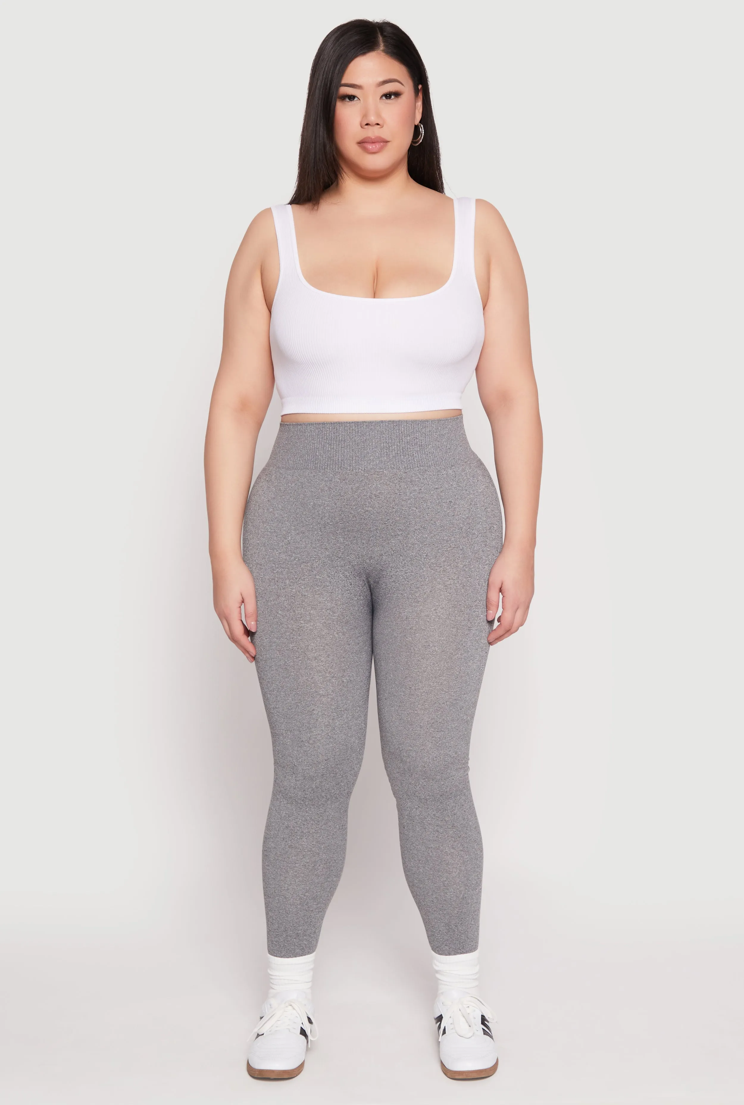 Plus Size Seamless High Waisted Leggings sold by Rainbow