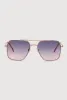 Geometric Lens Aviator Sunglasses sold by Rainbow