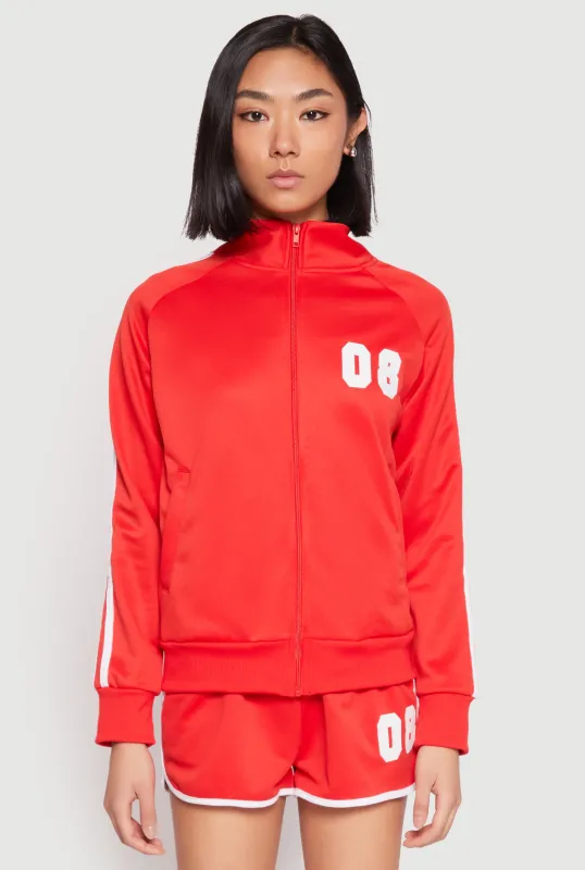 Varsity Stripe 08 Track Jacket sold by Rainbow