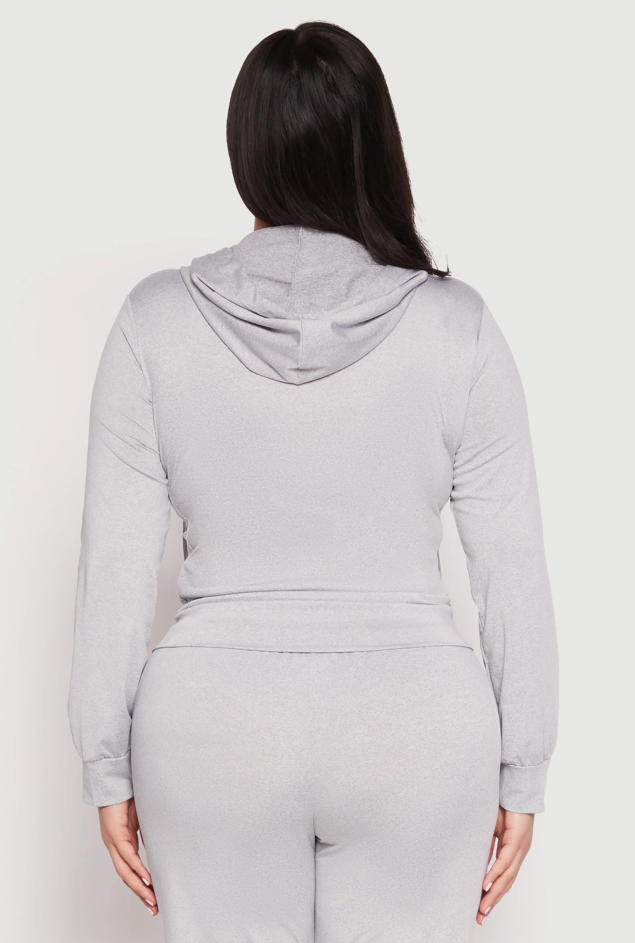 Plus Size Daisy Zip Front Hooded Sweatshirt sold by Rainbow product image thumbnail 5