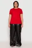Plus Size Short Sleeve Crew Neck T Shirt sold by Rainbow