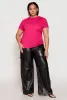 Plus Size Short Sleeve Crew Neck T Shirt sold by Rainbow