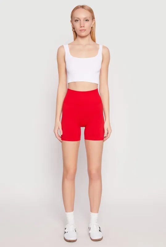Seamless High Waisted Biker Shorts sold by Rainbow