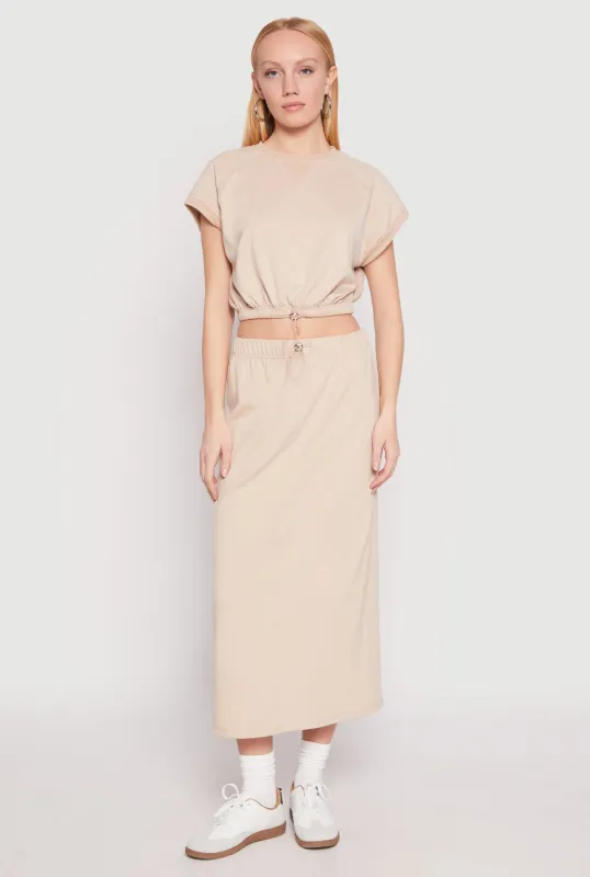 Almost Famous Fleece Maxi Skirt sold by Rainbow