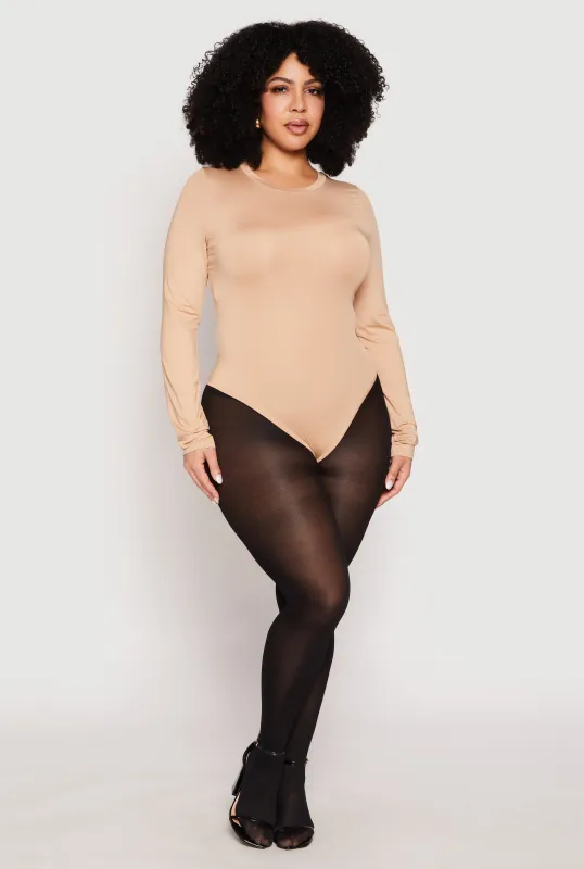 Plus Size Daisy Long Sleeve Bodysuit sold by Rainbow
