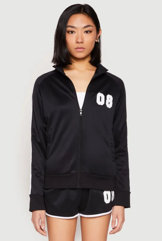 Varsity Stripe 08 Track Jacket sold by Rainbow