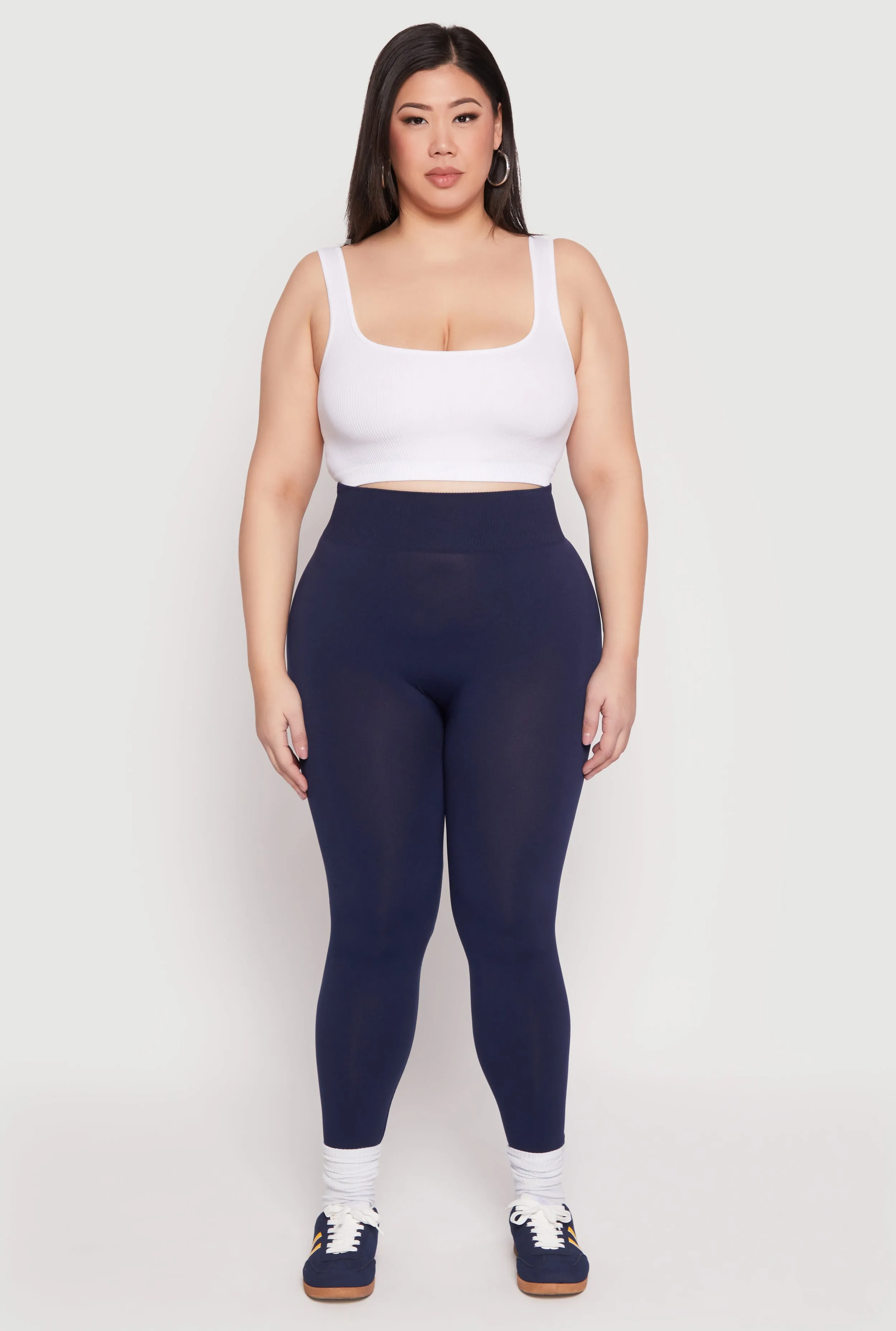 Plus Size Seamless High Waisted Leggings sold by Rainbow