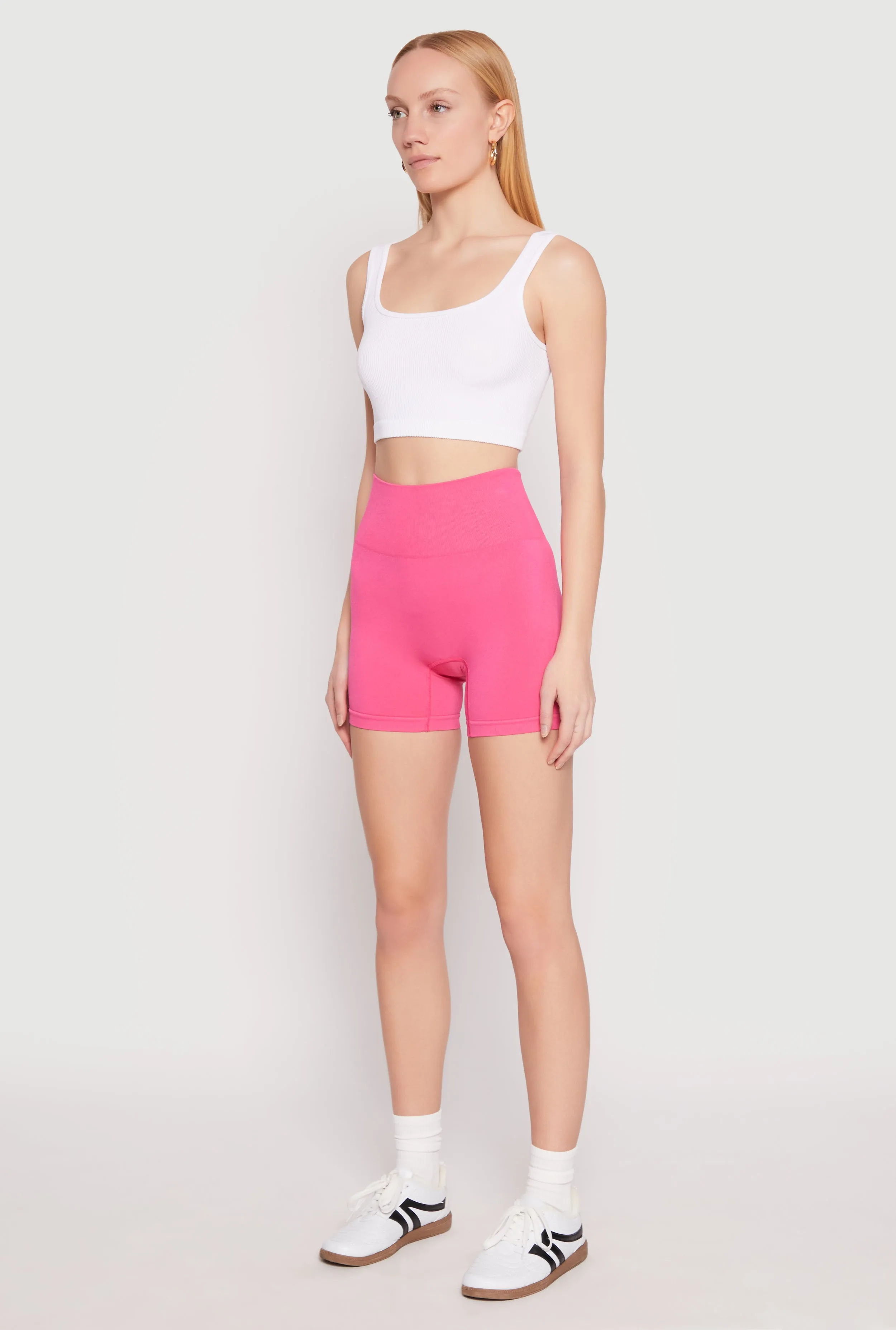 Seamless High Waisted Biker Shorts sold by Rainbow product image thumbnail 2