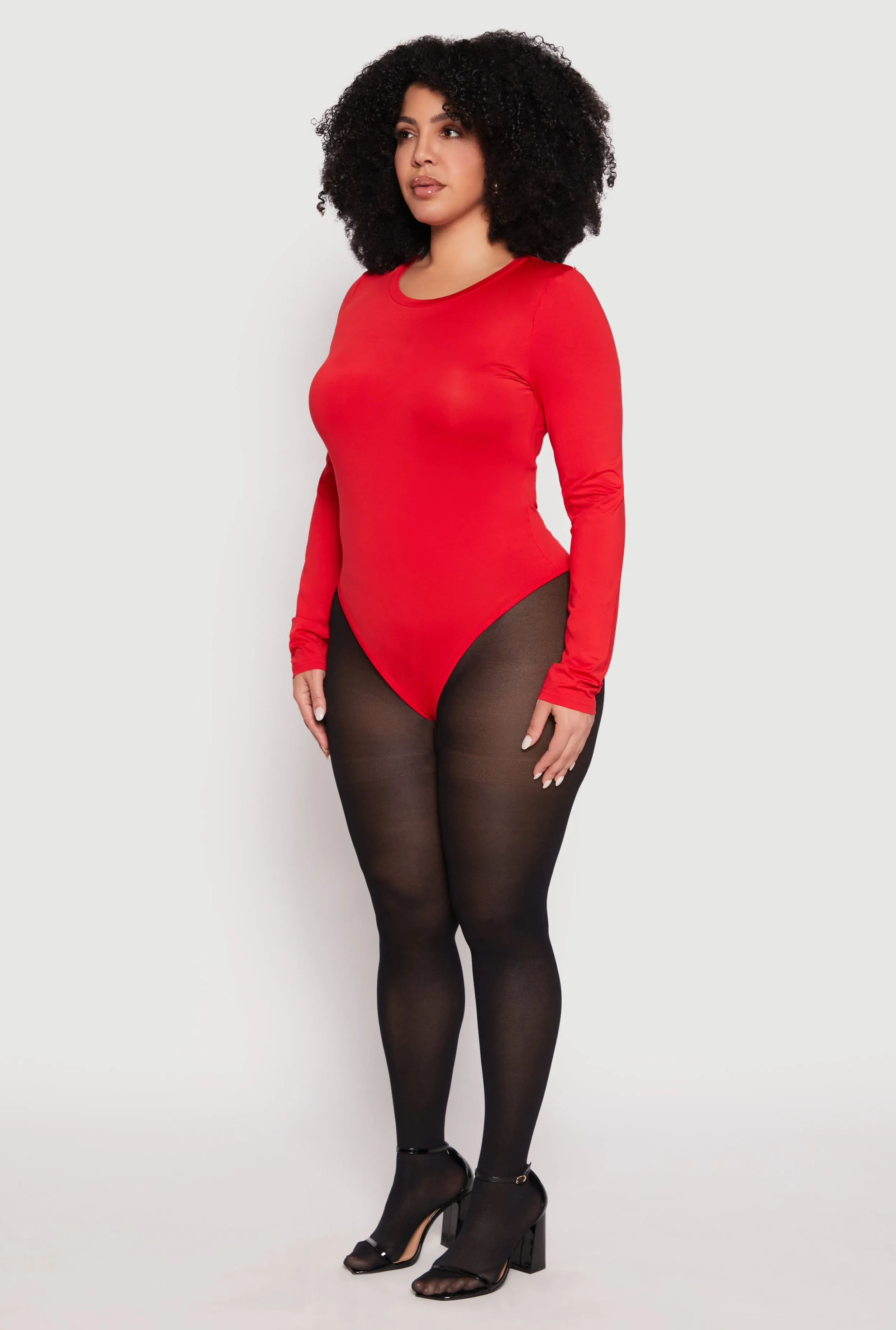 Plus Size Daisy Long Sleeve Bodysuit sold by Rainbow product image thumbnail 3