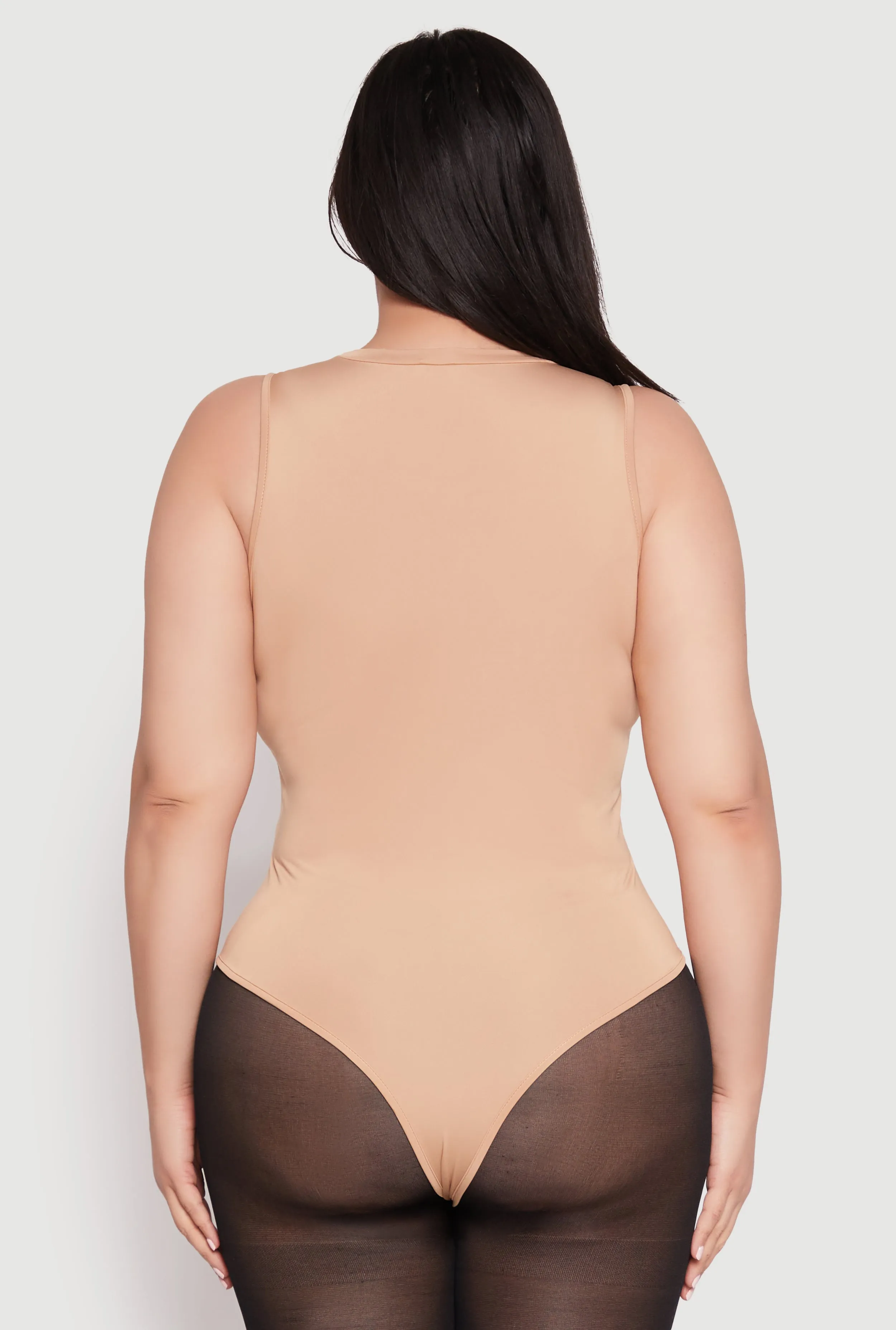 Plus Size Daisy Crew Neck Tank Bodysuit sold by Rainbow product image thumbnail 5