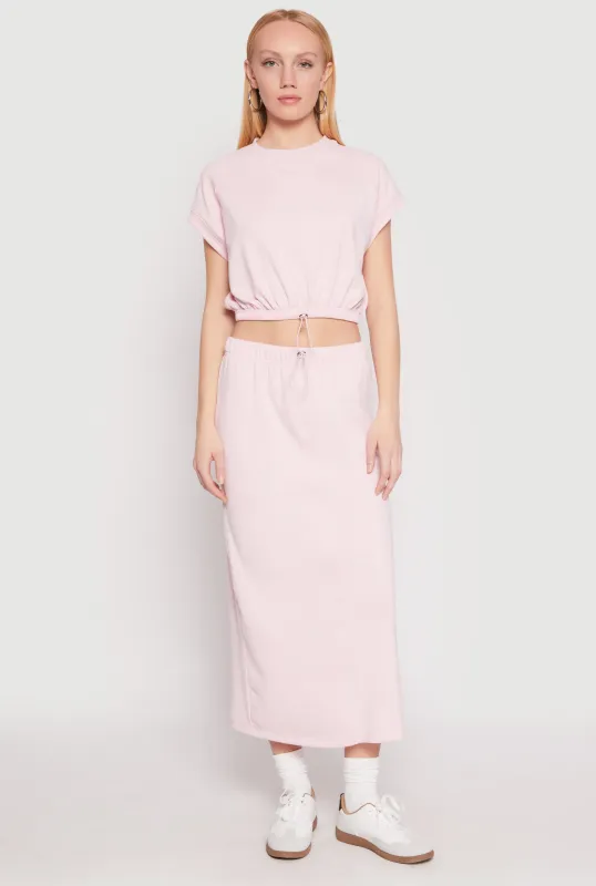 Almost Famous Fleece Maxi Skirt sold by Rainbow