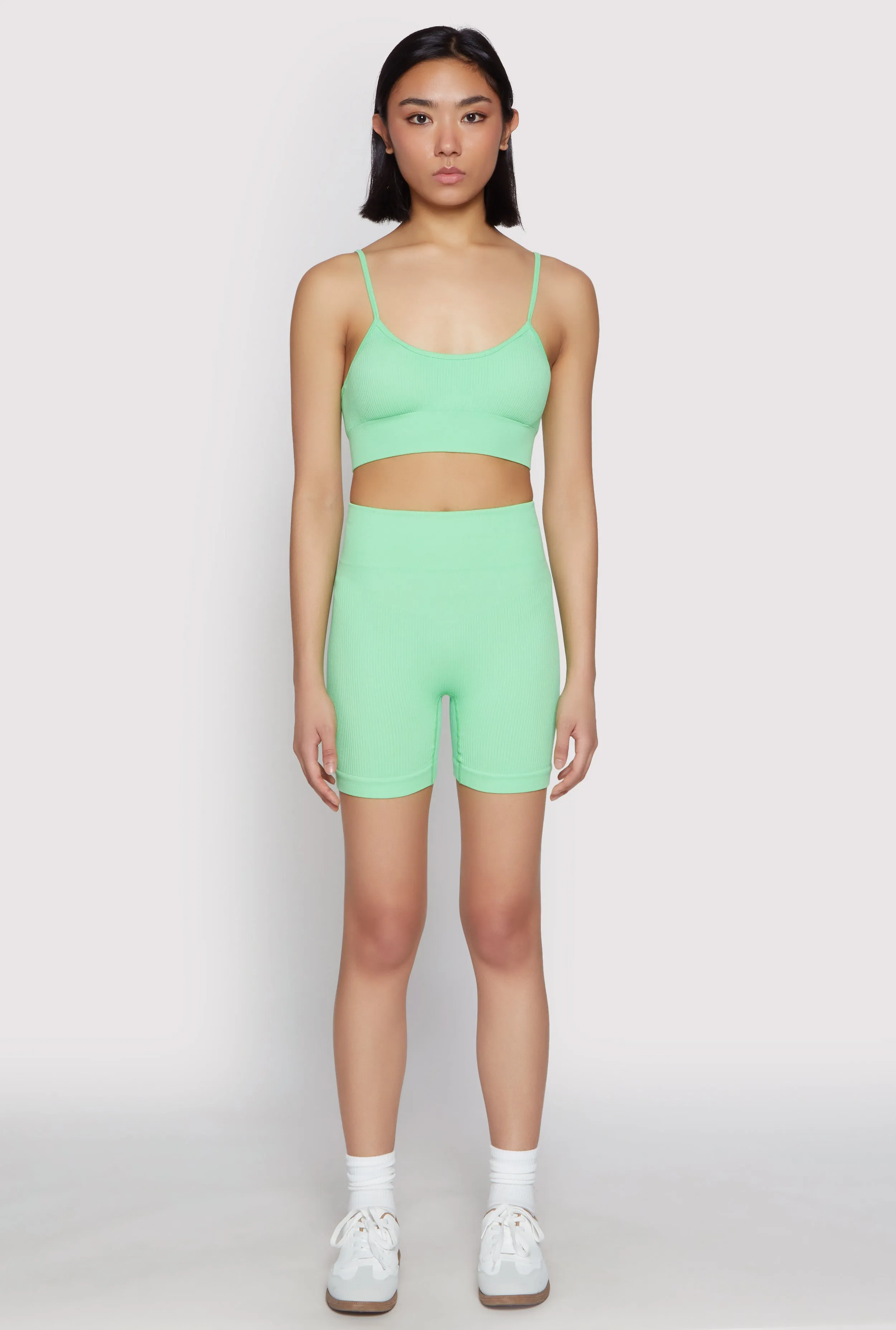 Seamless High Waist Biker Shorts sold by Rainbow