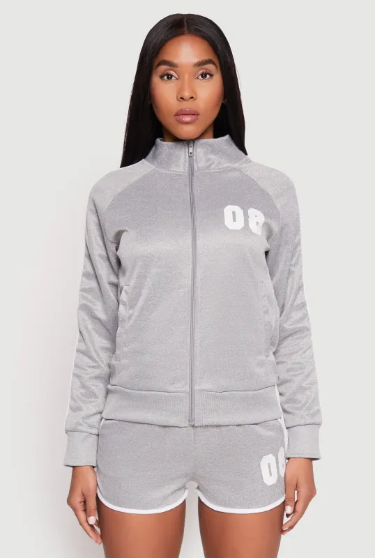 Varsity Stripe 08 Track Jacket sold by Rainbow