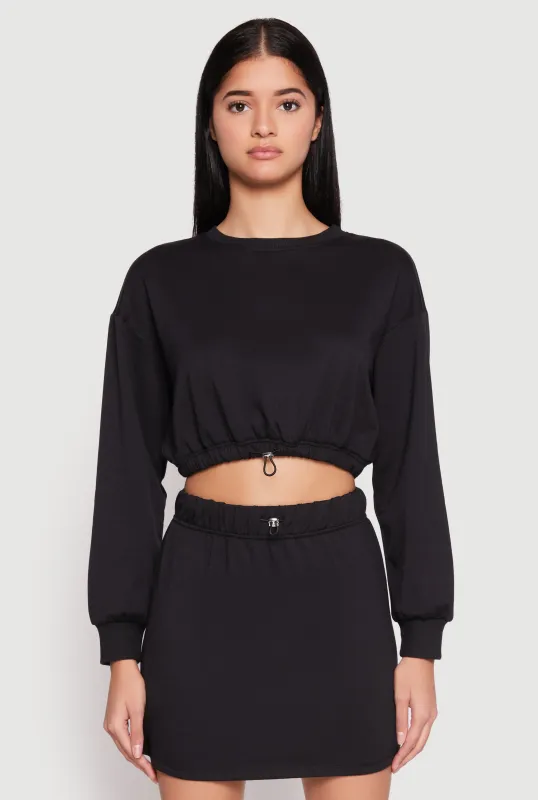 Almost Famous Crew Neck Cropped Sweatshirt sold by Rainbow