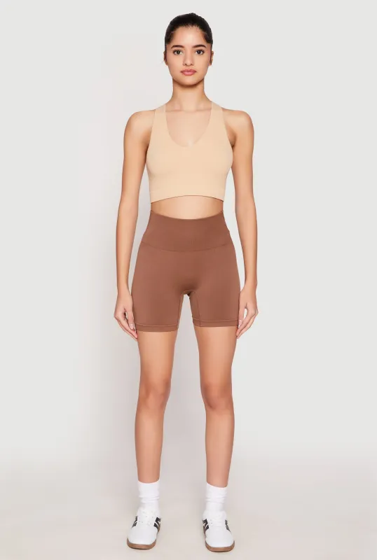 Seamless High Waisted Biker Shorts sold by Rainbow