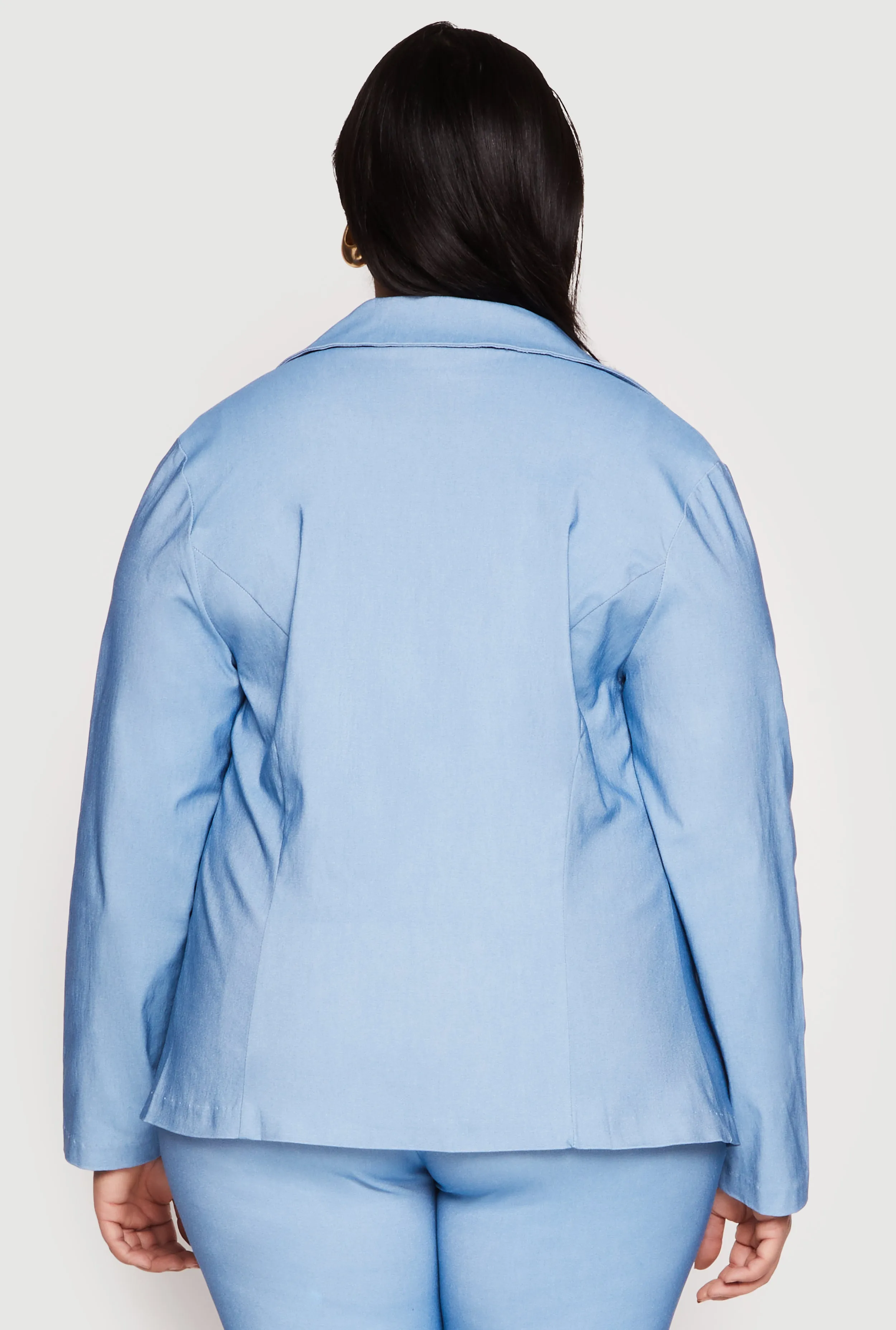 Plus Size Double Breasted Blazer sold by Rainbow product image thumbnail 5