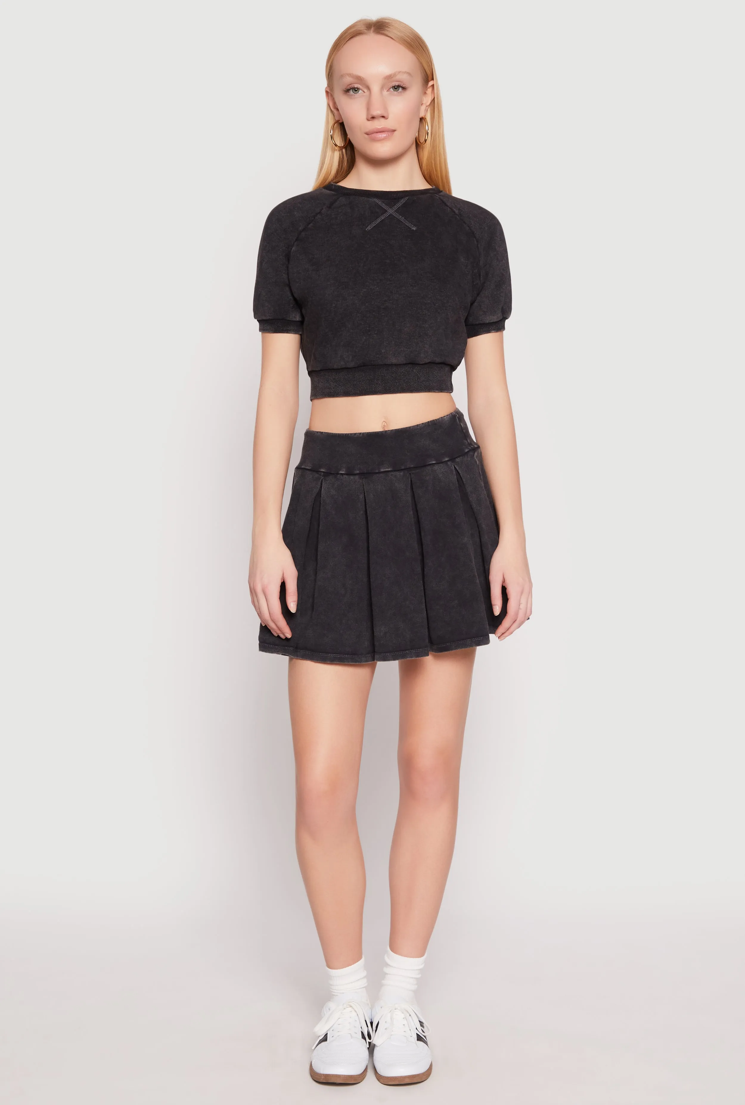 Mineral Wash Raglan Crop Top sold by Rainbow product image thumbnail 2