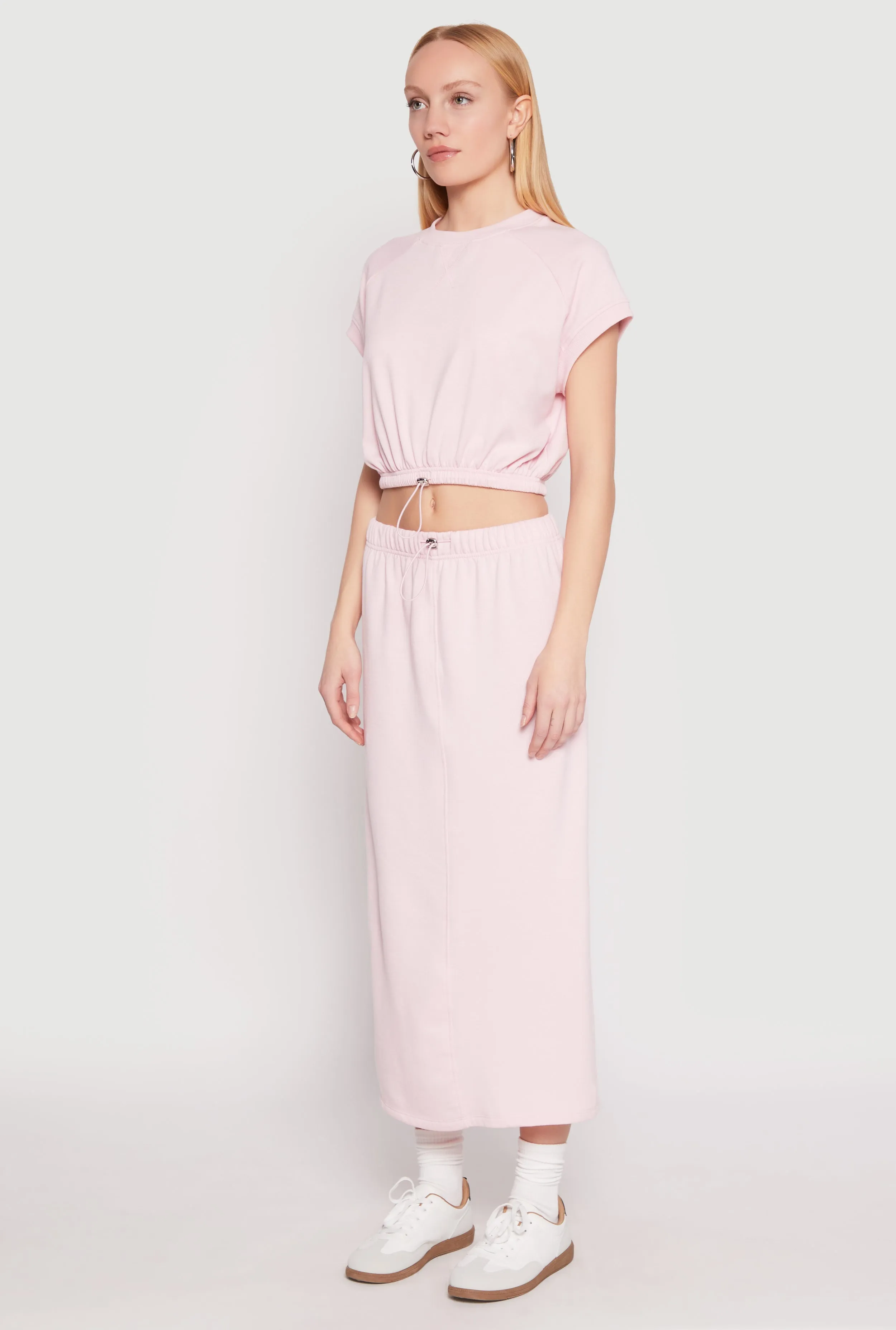 Almost Famous Short Sleeve Cropped Sweatshirt sold by Rainbow product image thumbnail 3