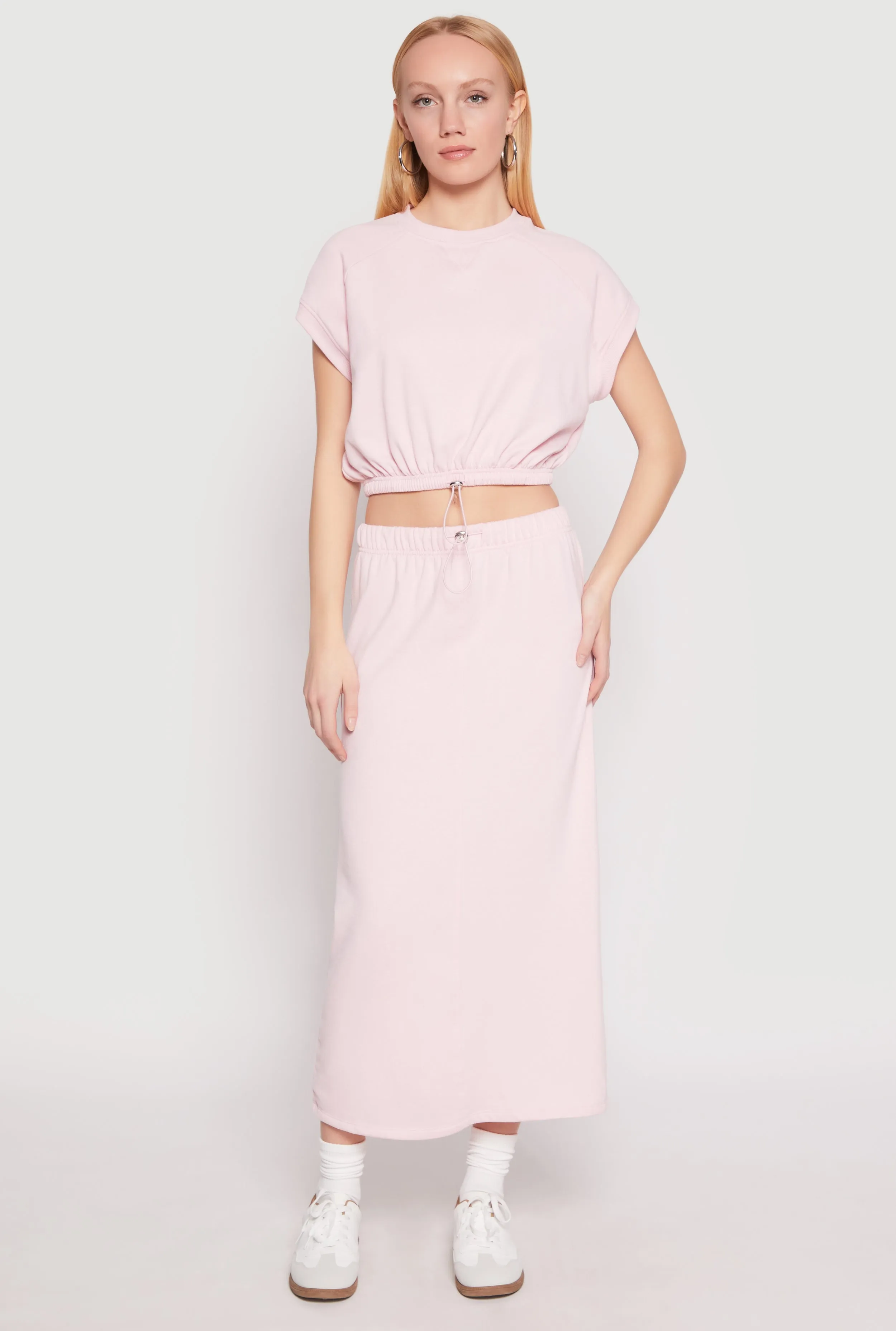 Almost Famous Short Sleeve Cropped Sweatshirt sold by Rainbow product image thumbnail 2