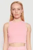 Mineral Wash Ribbed Knit Crop Top sold by Rainbow