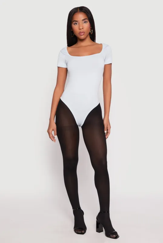Square Neck Seamless Bodysuit made by Rainbow