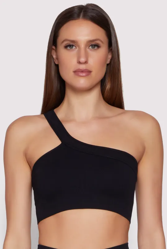 Seamless One Shoulder Crop Top sold by Rainbow