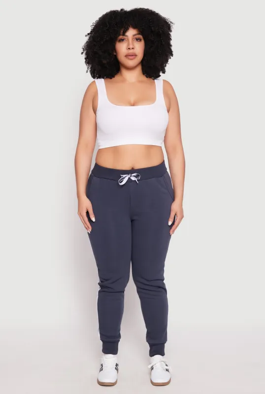 Plus Size Varsity Stripe Joggers sold by Rainbow