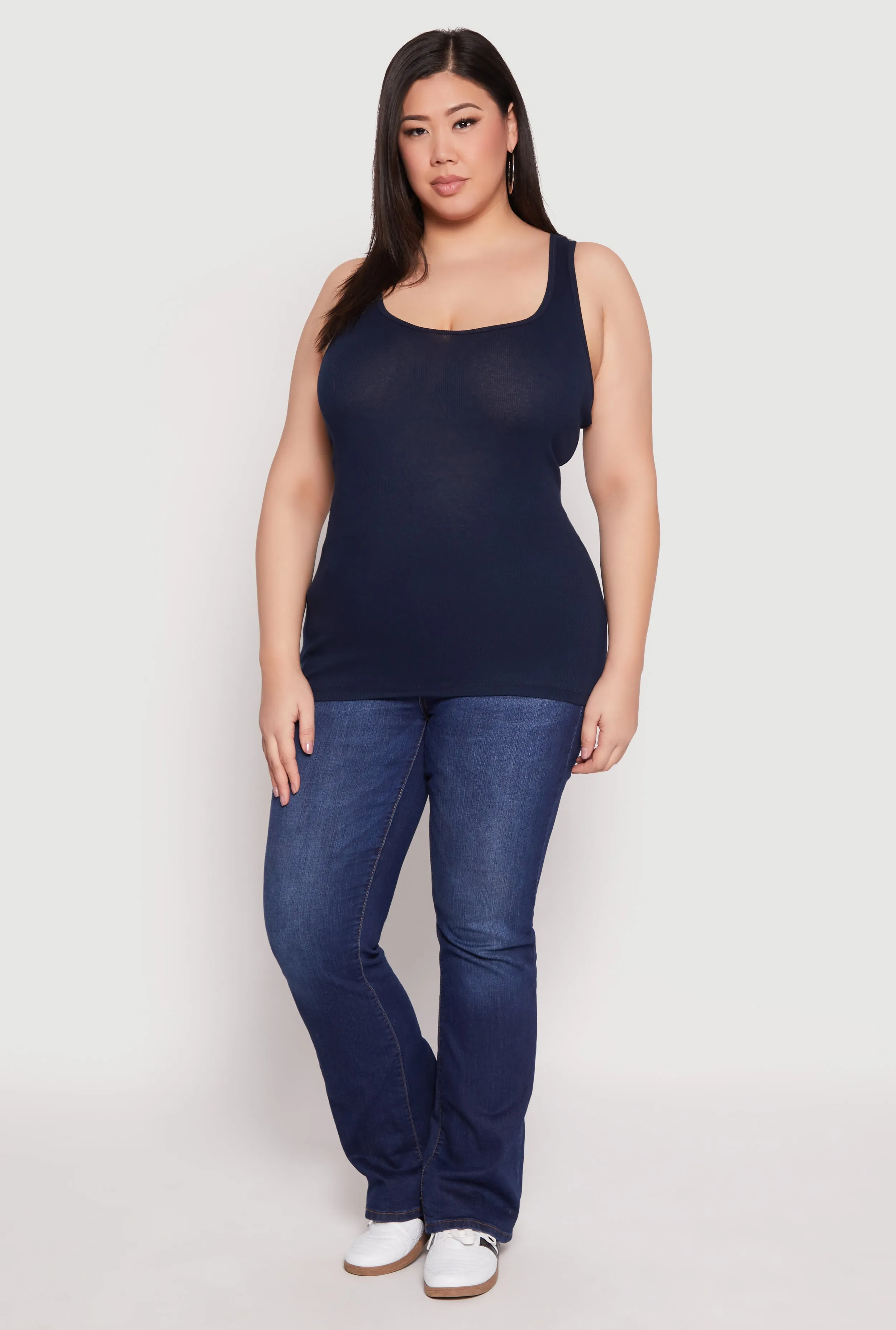 Plus Size Rib Knit Tank Top sold by Rainbow product image thumbnail 3