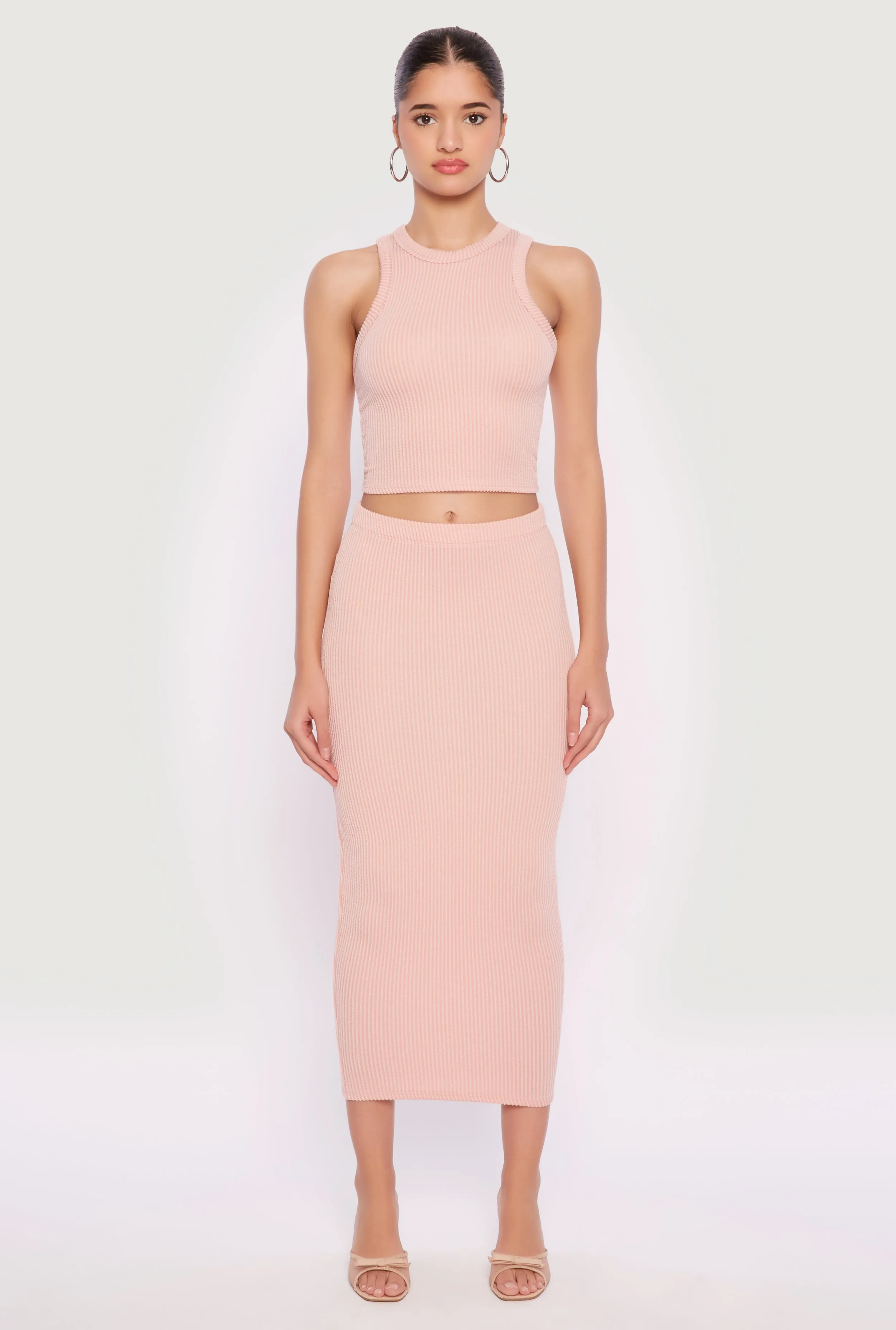 Almost Famous Ribbed Knit Racerback Tank Top sold by Rainbow product image thumbnail 2