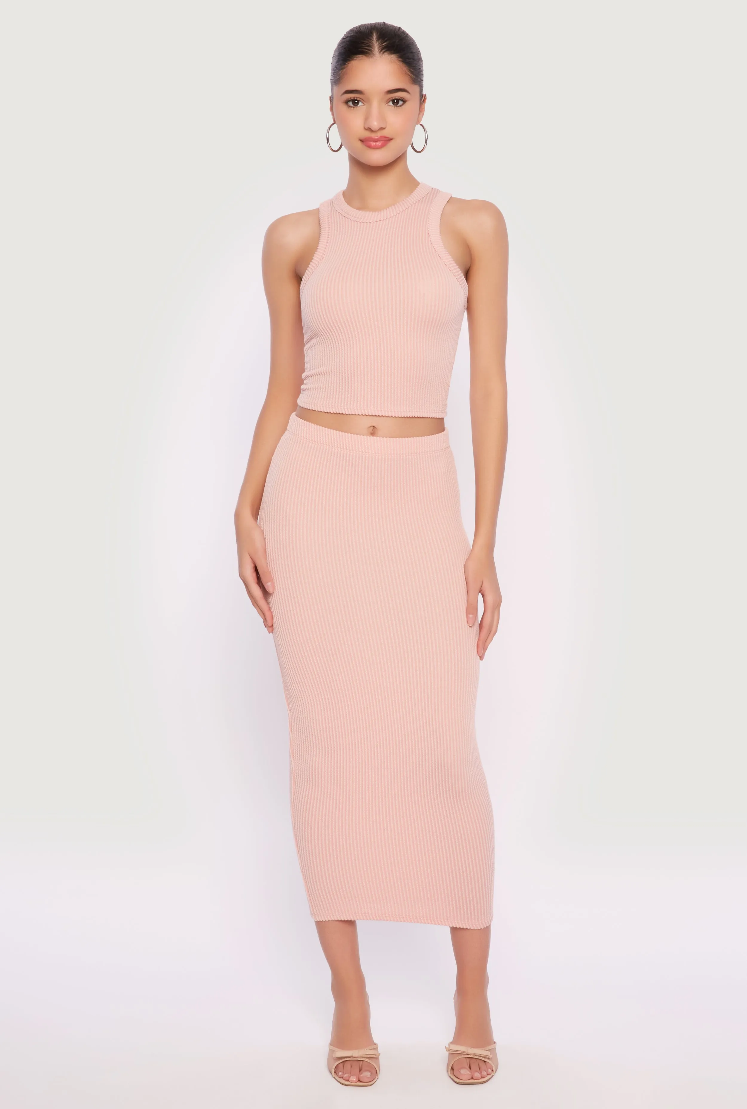 Almost Famous Ribbed Knit Racerback Tank Top sold by Rainbow product image thumbnail 3