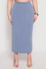 Plus Size Almost Famous Ribbed Knit Skirt sold by Rainbow