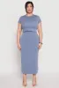 Plus Size Almost Famous Ribbed Knit Skirt sold by Rainbow
