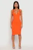 Ribbed Knit Notch Neck Dress sold by Rainbow