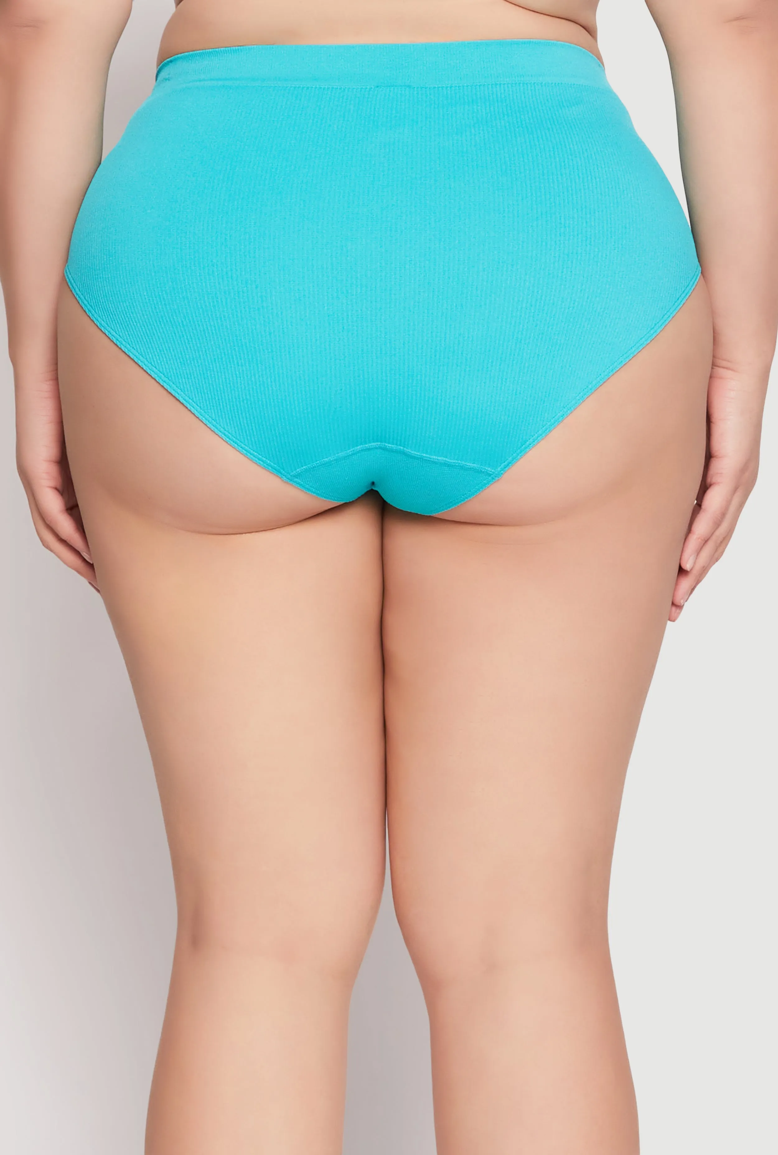 Plus Size Ribbed Knit Seamless Bikini Underwear sold by Rainbow product image thumbnail 5