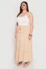 Plus Size Almost Famous Tiered Maxi Skirt sold by Rainbow